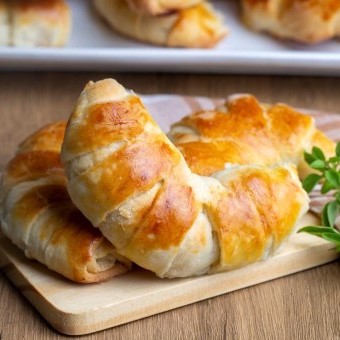 الكرواسون الهش بالزيت