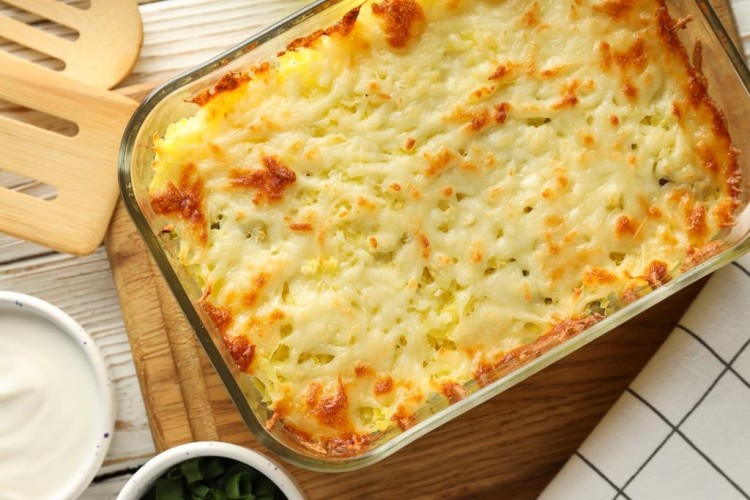 بطاطس بالجبن والبشاميل