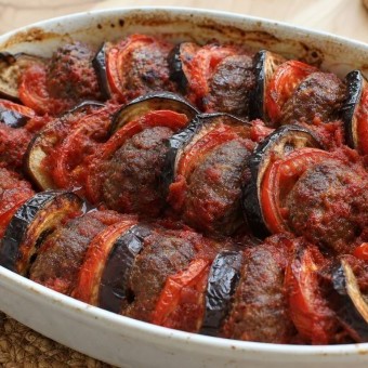 كباب باذنجان على الطريقة التركية