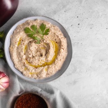 بابا غنوج مدخن على الطريقة الشامية
