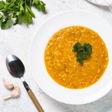 طريقة شوربة العدس والجزر