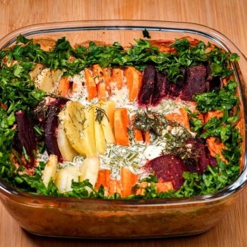 صينية شرائح البطاطس والشمندر بالفيديو