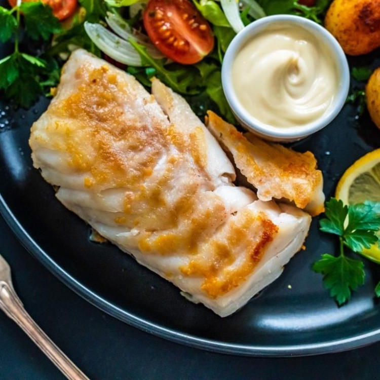 فيليه سمك بالطحينة