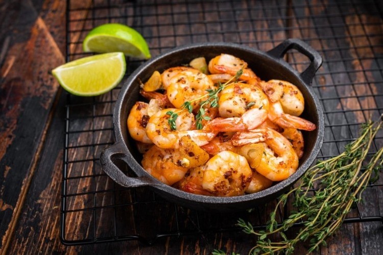 بطاطس بالجمبري بالفرن