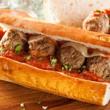 ساندويش كفتة بالجبنة