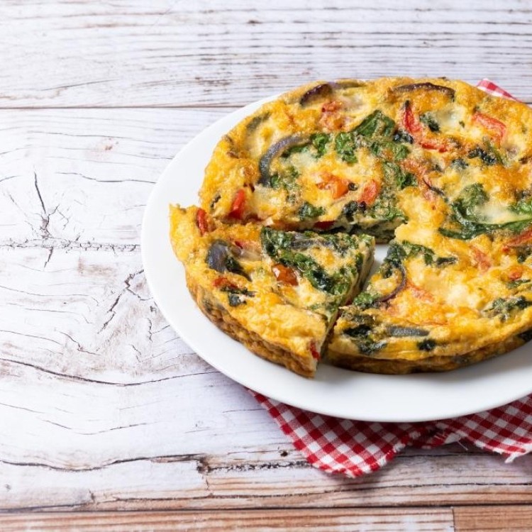 كيش بالبيض والخضار للفطور