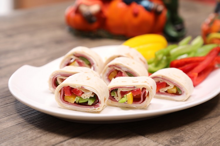 Cheese Wraps with Turkey for Kids