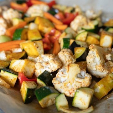 خضار مشكلة بالصوص في الفرن