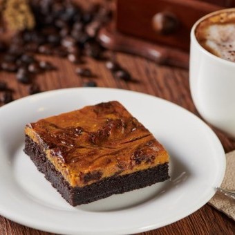 براونيز بالقهوة والكراميل