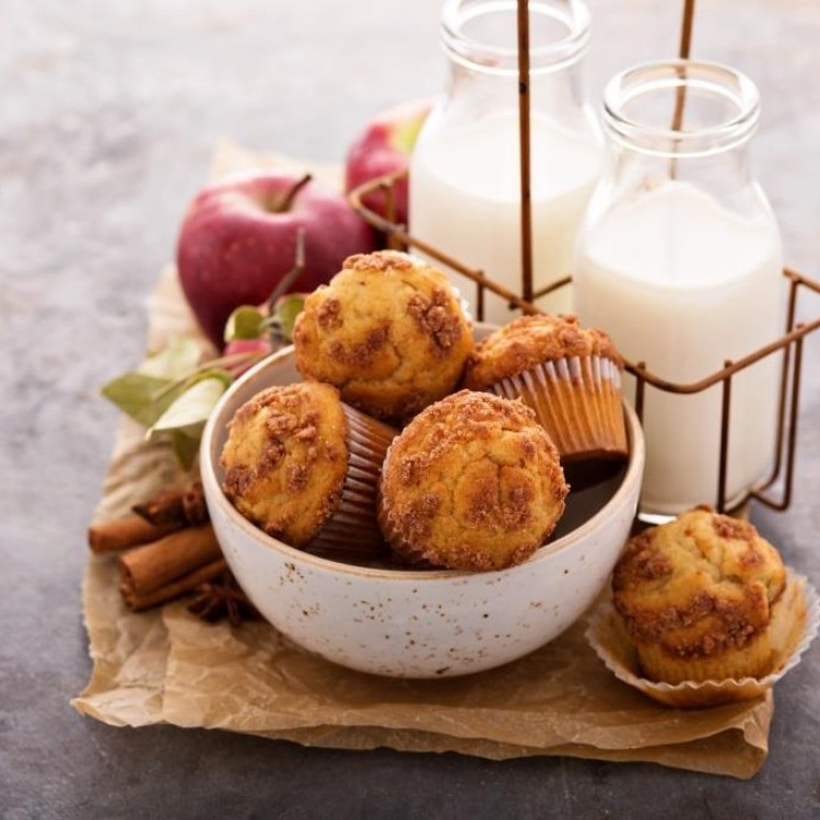 مافن التفاح الصحي