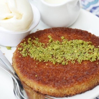 كنافة نابلسية بالقشطة