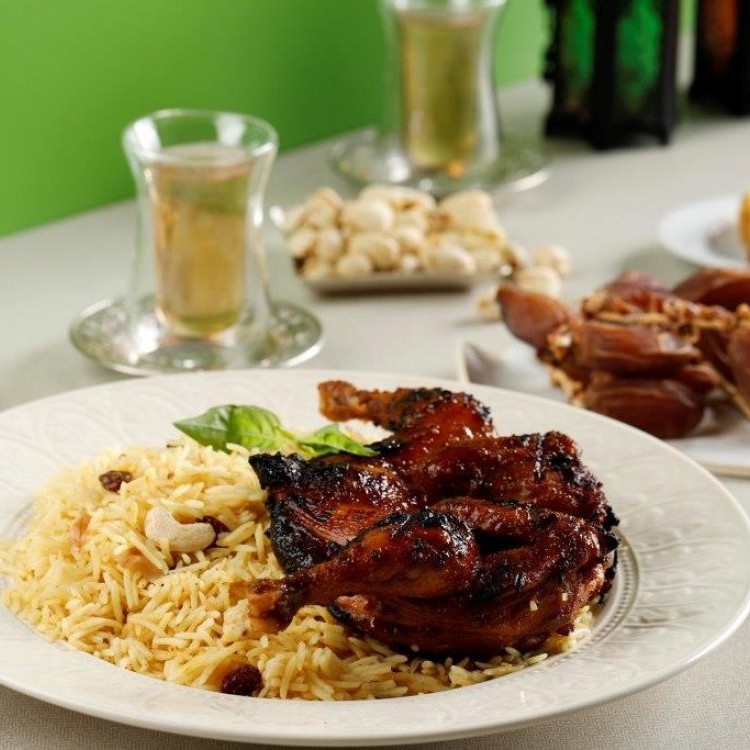 الكبسة بالدجاج المشوي