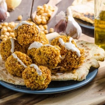 فطيرة الفلافل السريعة