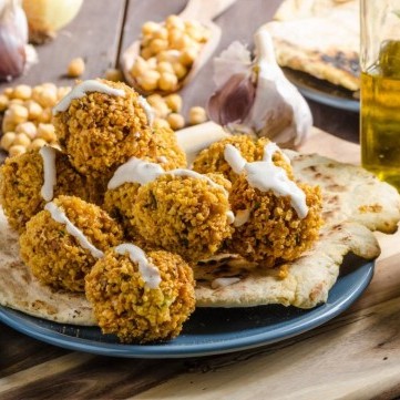 فطيرة الفلافل السريعة