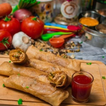 سبرينغ رولز بالخضار