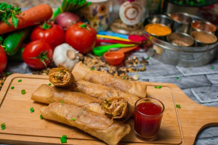 سبرينغ رولز بالخضار