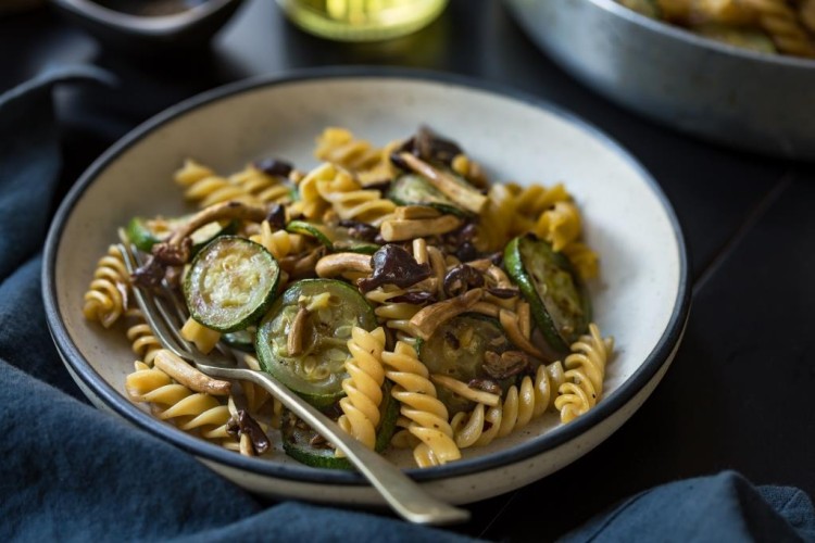 مكرونة بالخضار المشوية