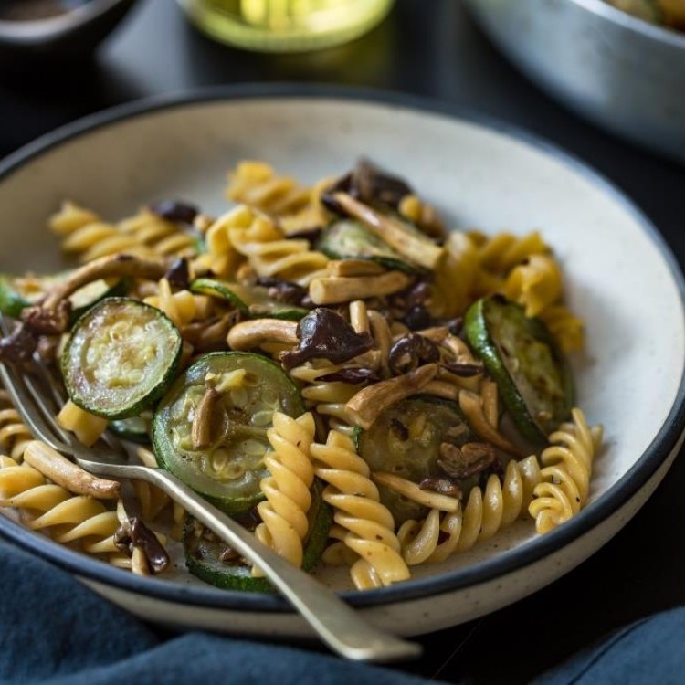 مكرونة بالخضار المشوية