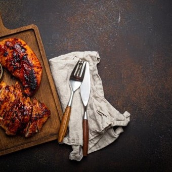 دجاج الباربكيو المدخنة للرجيم