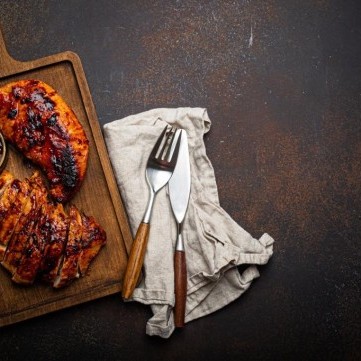 دجاج الباربكيو المدخنة للرجيم