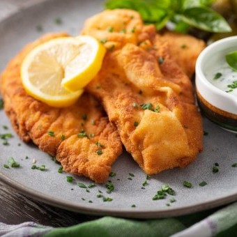 السمك الفيليه المقلي