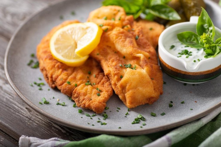 السمك الفيليه المقلي