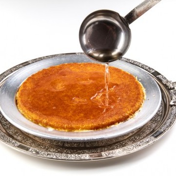 الكنافة بالخربز حلى سعودي تقليدي شعبي