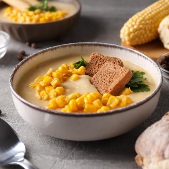 شوربة الذرة والبطاطا