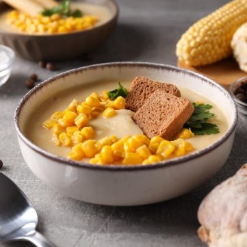 شوربة الذرة والبطاطا