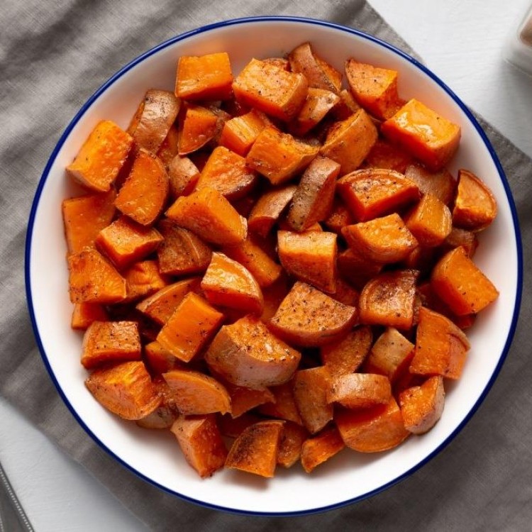 البطاطا الحلوة بالفرن