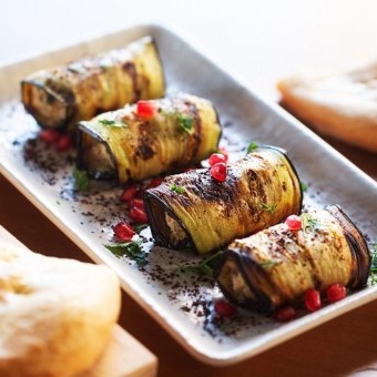 باذنجان رول بالجبنة