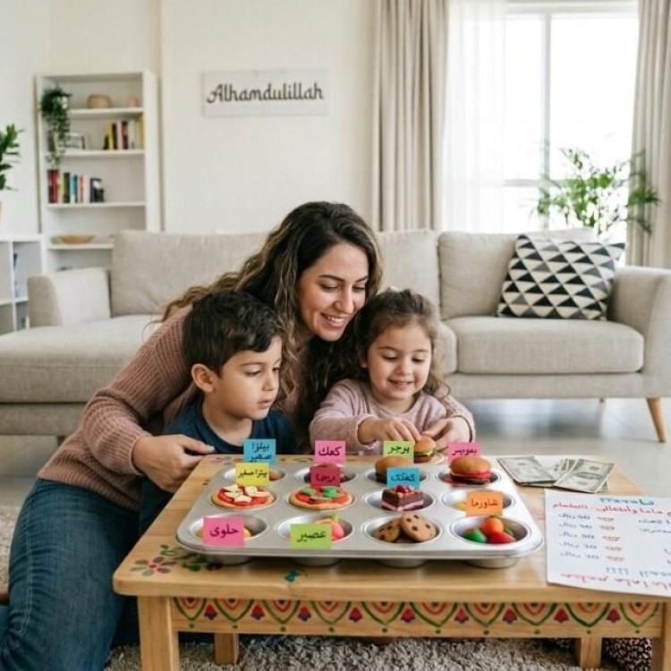 صينية المافن تتحول إلى لعبة مطعم