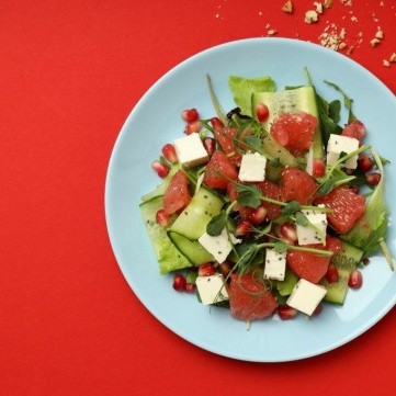 سلطة البوملي والرمان