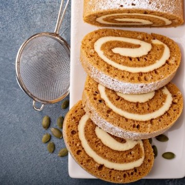 كيك رول باليقطين