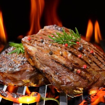 ستيك اللحم المشوي