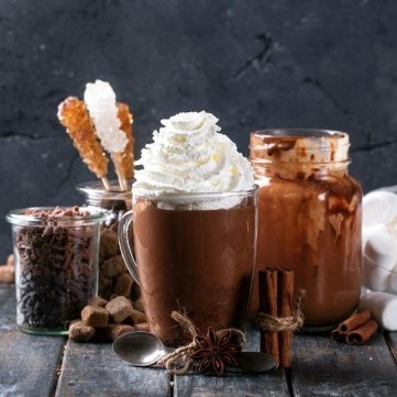 قهوة الكاكاو الساخنة