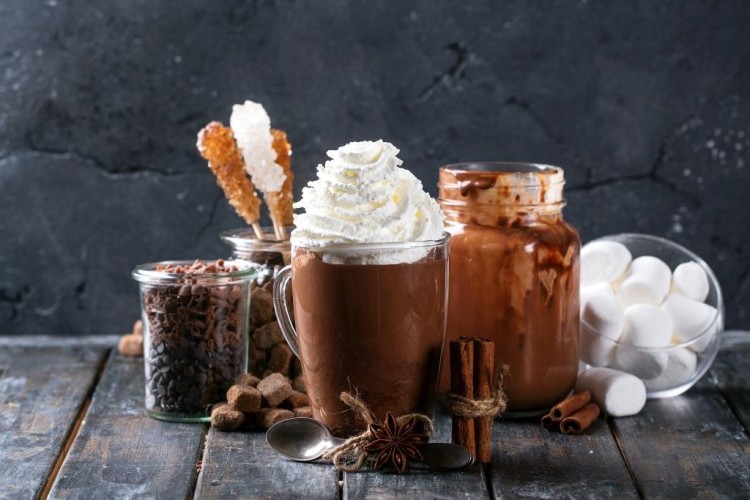قهوة الكاكاو الساخنة