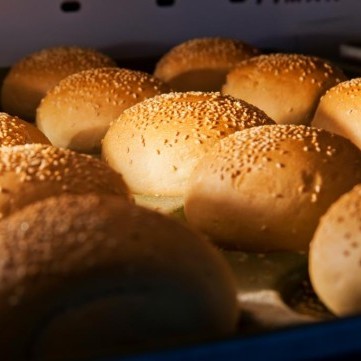 خبز البرجر المنزلي