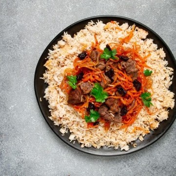 الأرز البخاري باللحم