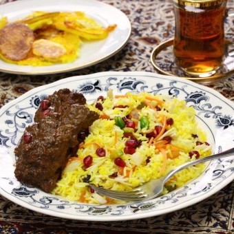 المفطح بالأرز البسمتي