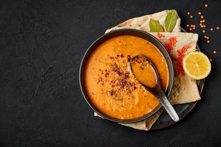 شوربة العدس مثل المطاعم