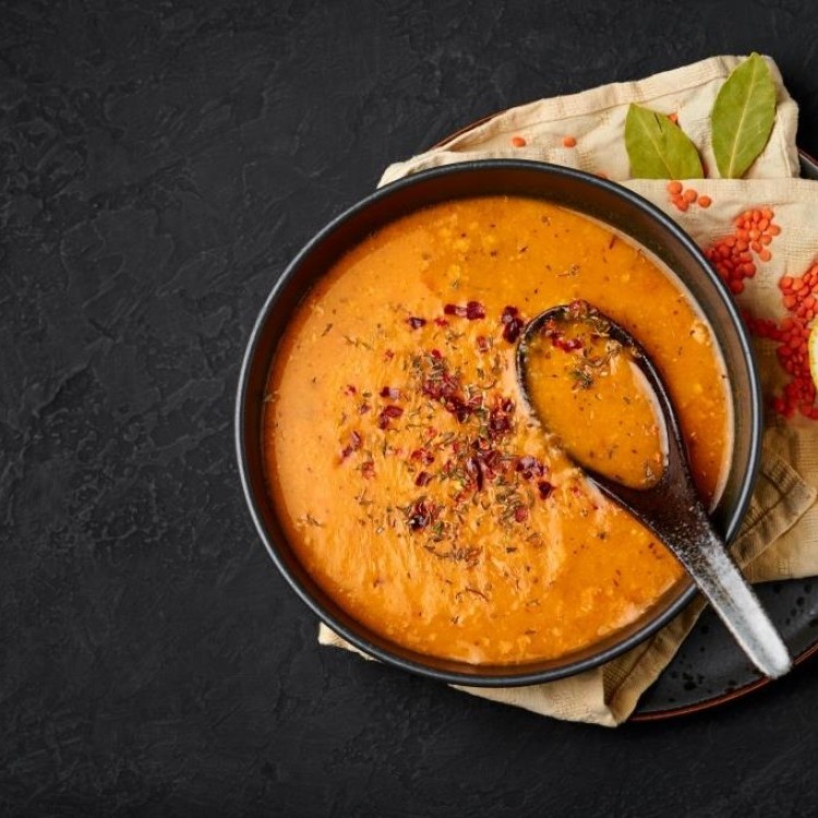 شوربة العدس مثل المطاعم