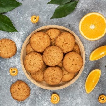 طريقة عمل بسكويت برش البرتقال بالزبدة