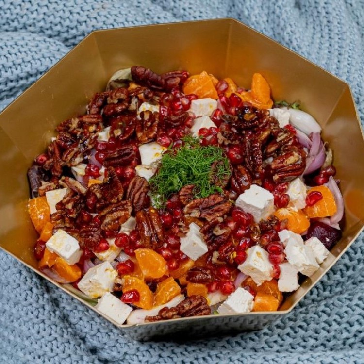 سلطة الشمندر والبرتقال بالفيديو