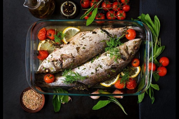 سمك مشوي بالفرن