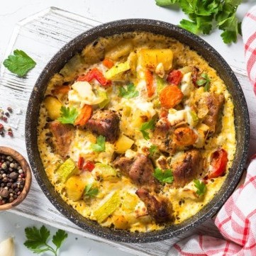 صينية بطاطس بالكاري