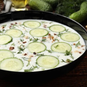 كوسا باللبن والنعناع