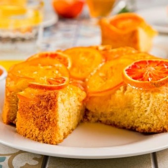كيكة برش البرتقال الهشة