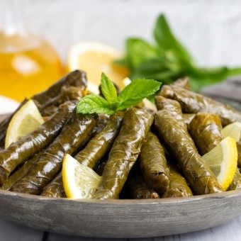 ورق عنب شامي بزيت الزيتون