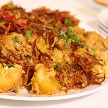 زربيان بالدجاج والزبادي